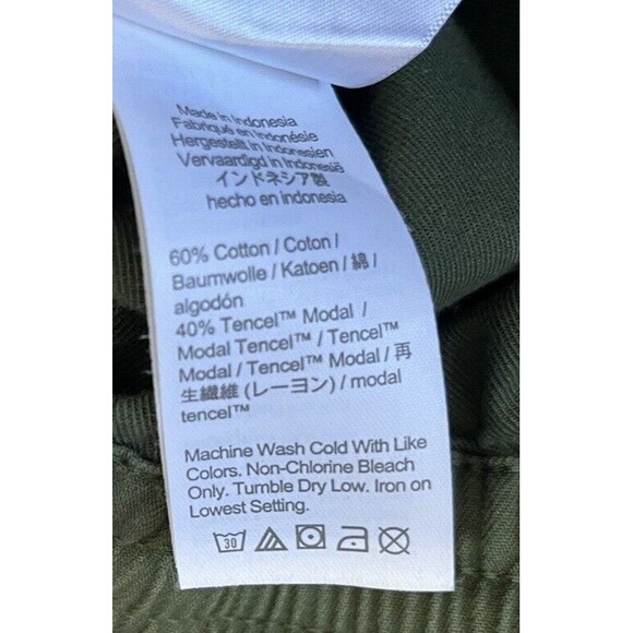 J Crew Factory Olive Green Elastic Draw String Waist Joggers Size 2 - Picture 4 of 7